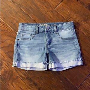 Hippie Girl: Blue Denim Shorts